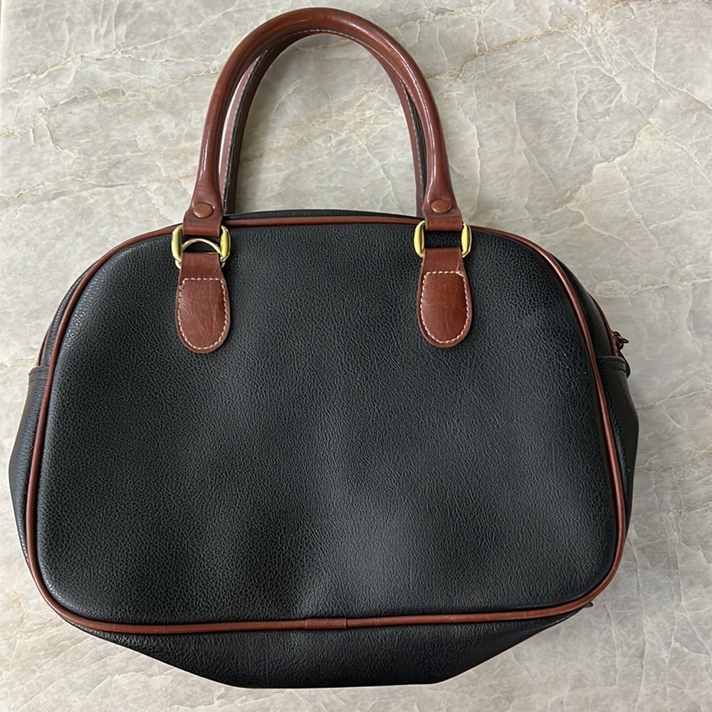 Vintage carriage club handbag black and brown 90’s - Picture 2 of 5